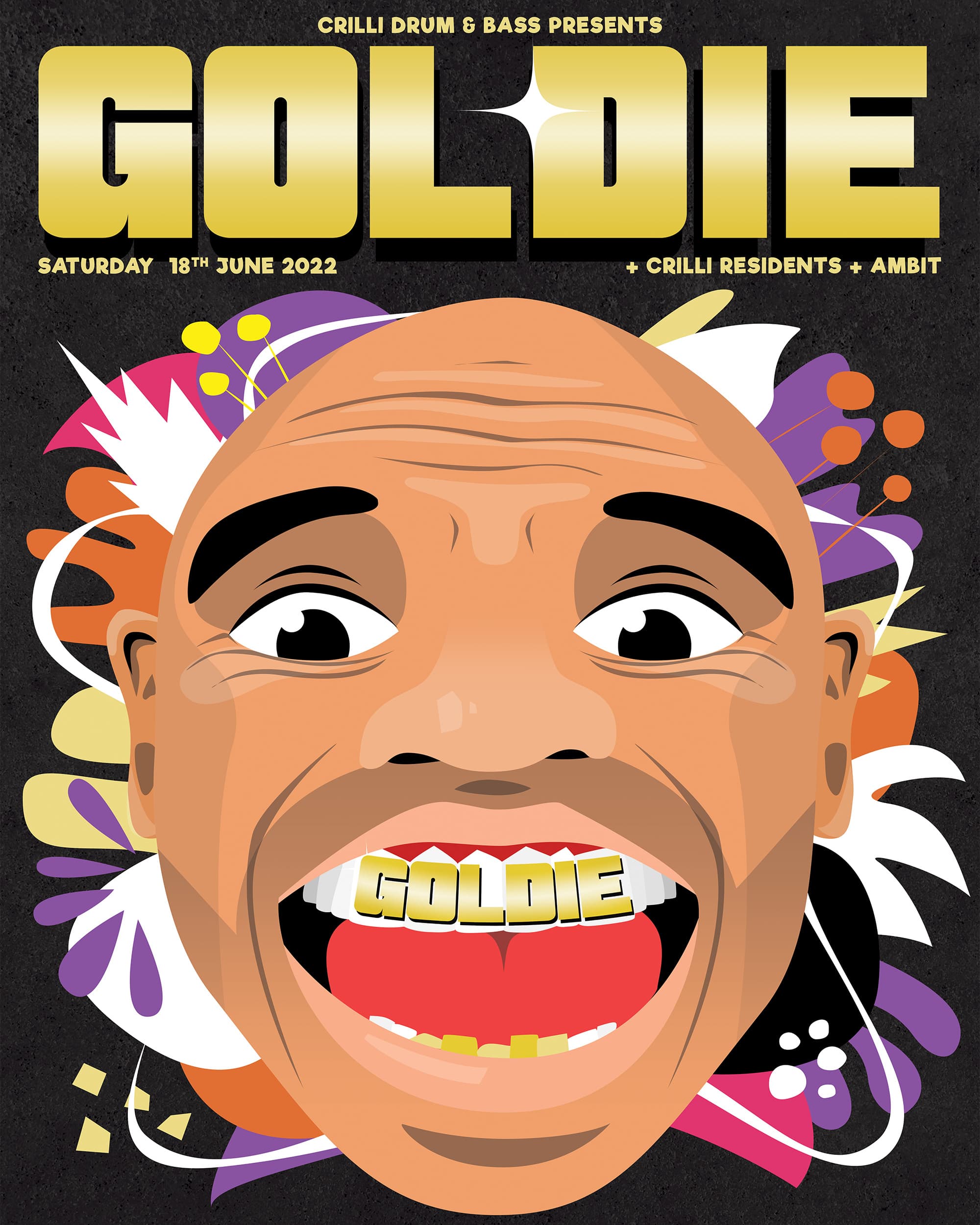 Goldie event poster