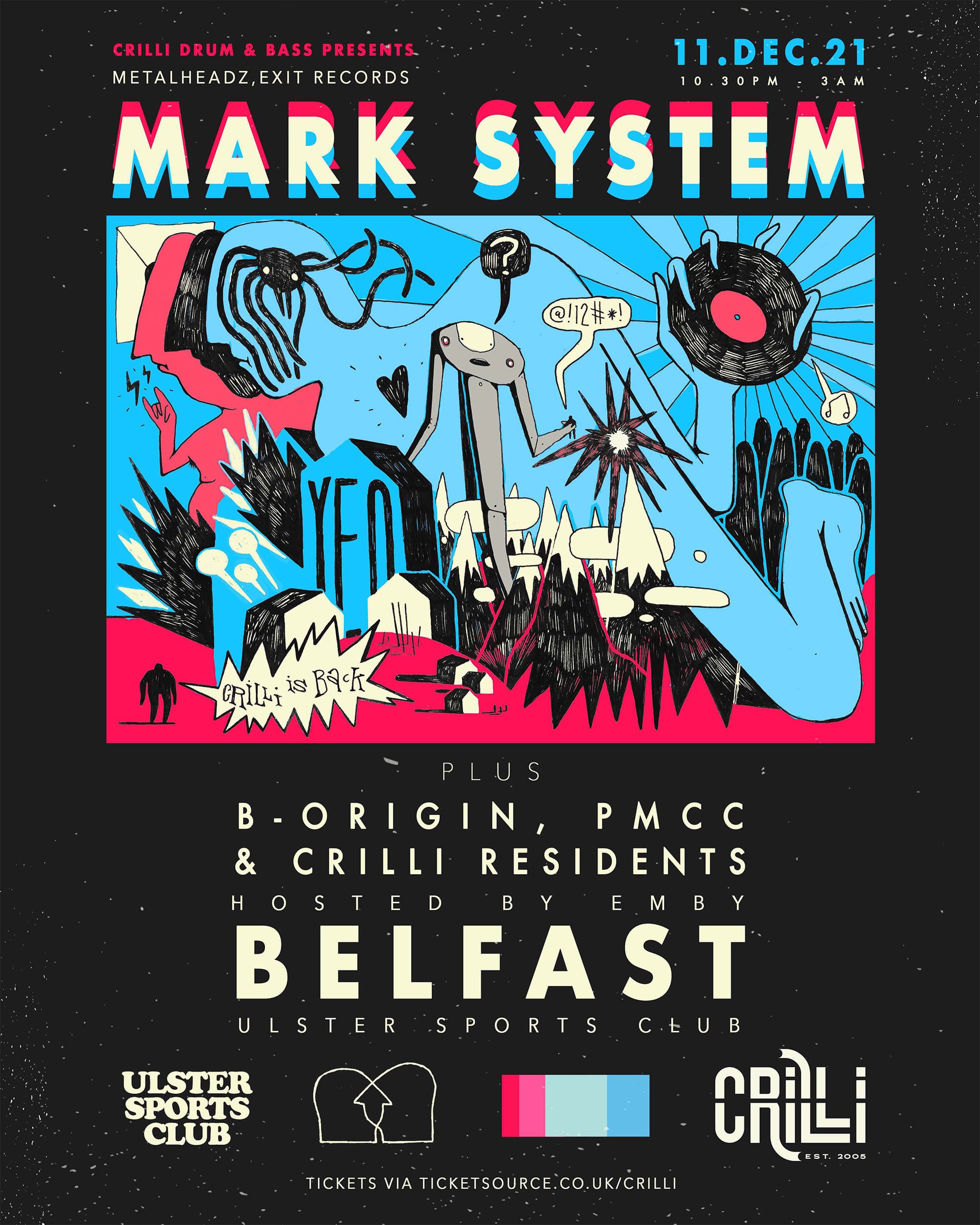 Mark System event poster