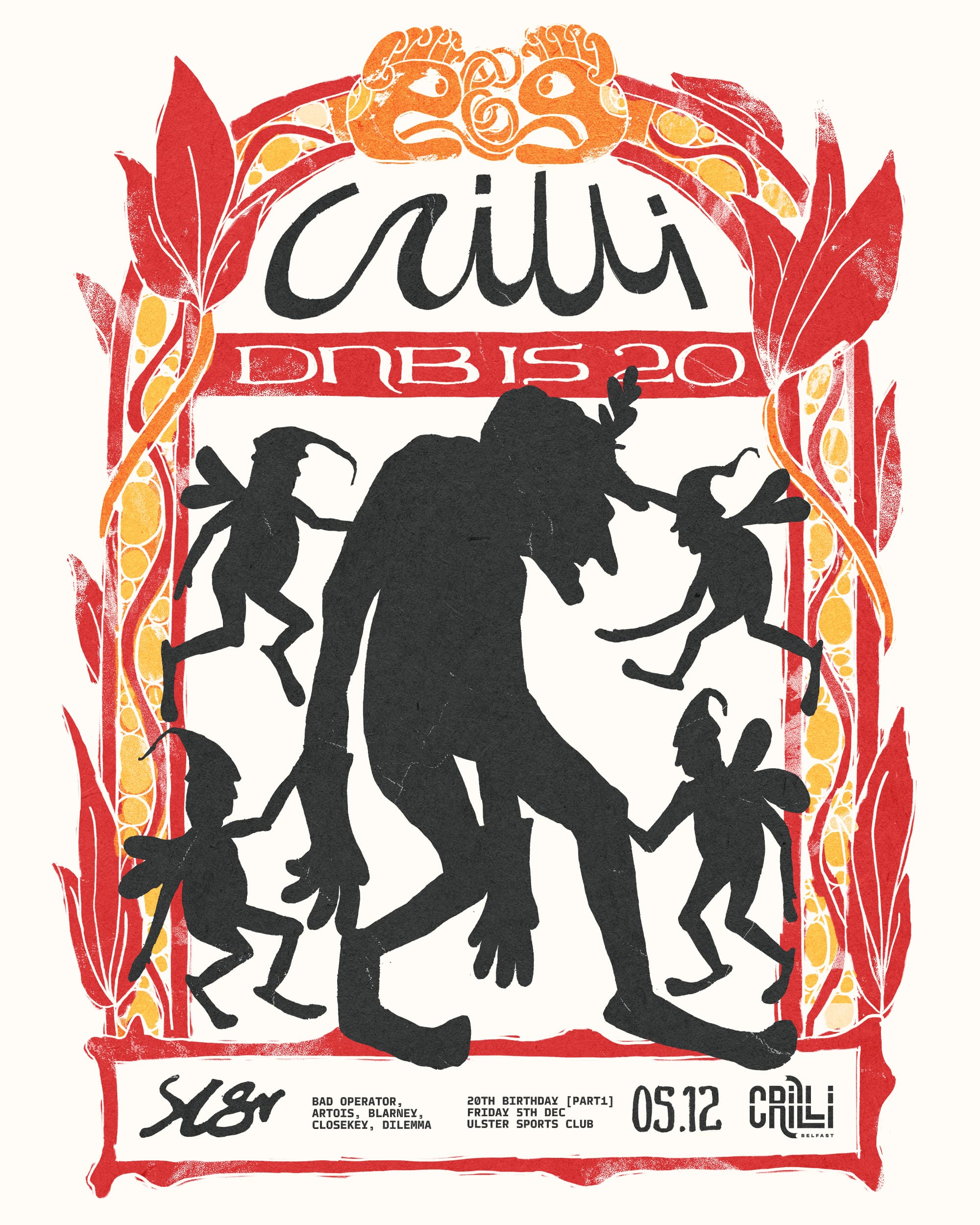 Sl8r - Crilli is 20 Pt. 1 event poster