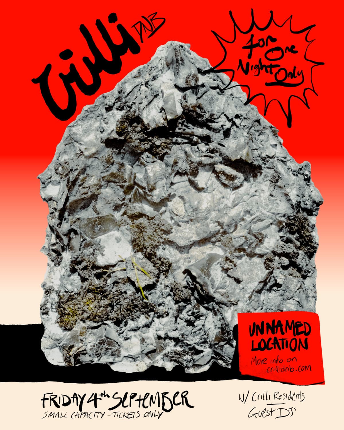 For One Night Only event poster
