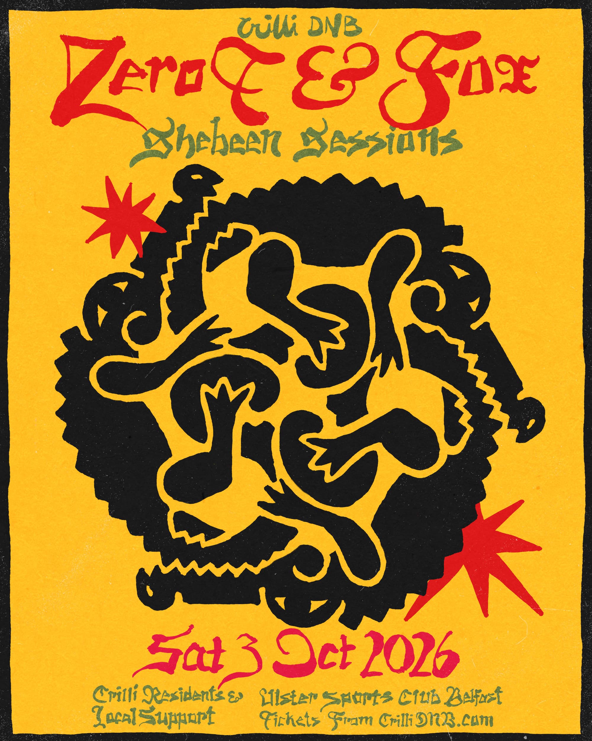 Zero T & Fox event poster